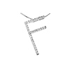 Diamond Initial F Charm Necklace