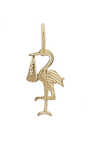 Baby Stork Charm
