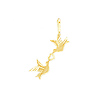Mini Love Birds Heart Charm