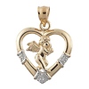 Angel Heart Pave Charm