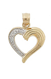 Heart White Pave Charm