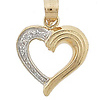 Heart White Pave Charm