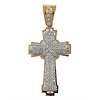White CZ Hip Hop Cross