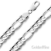 12mm Silver Figaro Chain
