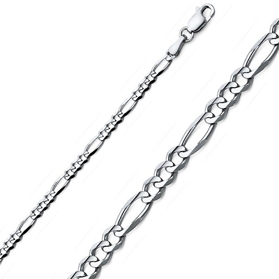 3mm 14K Gold Figaro Chain