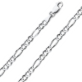 5mm Silver Figaro Chain