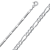 3mm Silver Figaro Chain