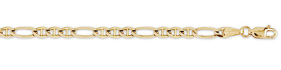 4mm 14K Gold Figamariner Chain