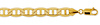 9mm 14K Gold Flat Mariner Chain