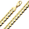 12.5mm 14K Gold Curb Link (Cuban Link) Chain