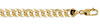8.5mm 14K Gold Yellow Pave Curb (Cuban) Chain