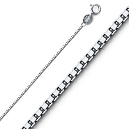 .7mm 14K Gold Box Chain