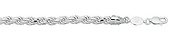 6mm Silver Diamond Cut Rope