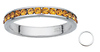 Silver CZ Birthstone November Ring