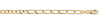 4mm 14K Gold Figaro Chain