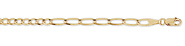 4mm 14K Gold Figaro Chain