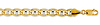 8mm 14K Gold White Pave Mariner Chain