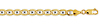 6.5mm 14K Gold White Pave Mariner Chain