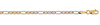 3mm 14K Gold White Pave Figamariner Chain