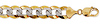 14mm 14K Gold White Pave Curb (Cuban Link)