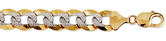 14mm White Pave Curb (Cuban Link)
