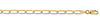 4mm 14K Gold Open Link (White Pave) Chain