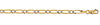 4mm 14K Gold White Pave Figaro