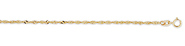 1mm 14K Gold Singapore Chain