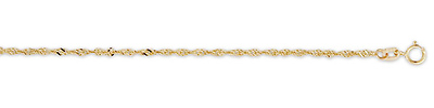 1mm 14K Gold Singapore Chain