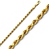 2.5mm Diamond Cut Rope 14K Yellow Gold Chain