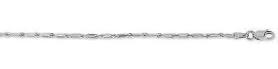 2mm Milano Rope 14K White Gold Chain Necklace