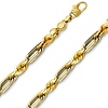 6mm 14K Gold Milano Rope Chain