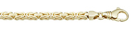 4.5mm 14K Gold Byzantine Chain