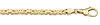3.8mm Byzantine Link 14K Yellow Gold Chain