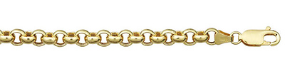 rolo link gold chain