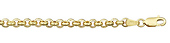 4mm 14K Gold Rolo Link Chain