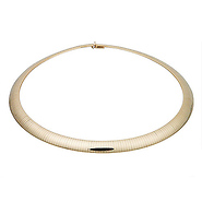 10mm Domed Omega Necklace