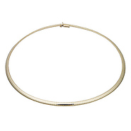 4mm Domed Omega Necklace