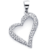 14K Heart Shape Diamond Pendant (0.55 ctw)