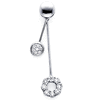 18K White Gold Fancy Diamond Pendant (0.16 ctw)