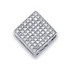 14K Diamond Square Pendant (0.50 ctw)