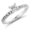 Nouveau Princess Cut 14K Engagement Ring (0.75 ctw)