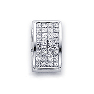 Rectangle Shape Diamond Pendant (0.58 ctw)