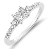 14K Petite Three-Stone Engagement Ring (0.50 ctw)