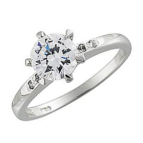 Diamond CZ Promise Ring