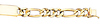 10mm 14K Yellow Gold Figaro ID Bracelets