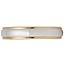 18K & Platinum 4mm Two Tone Edge Comfort Fit Band