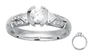 White Gold CZ Ring