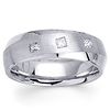 Three Diamond 14K Designer Wedding Band