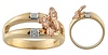 Butterfly CZ Stone Ring